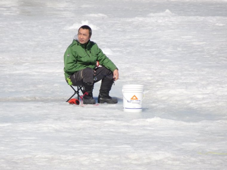 Ice fisherman
